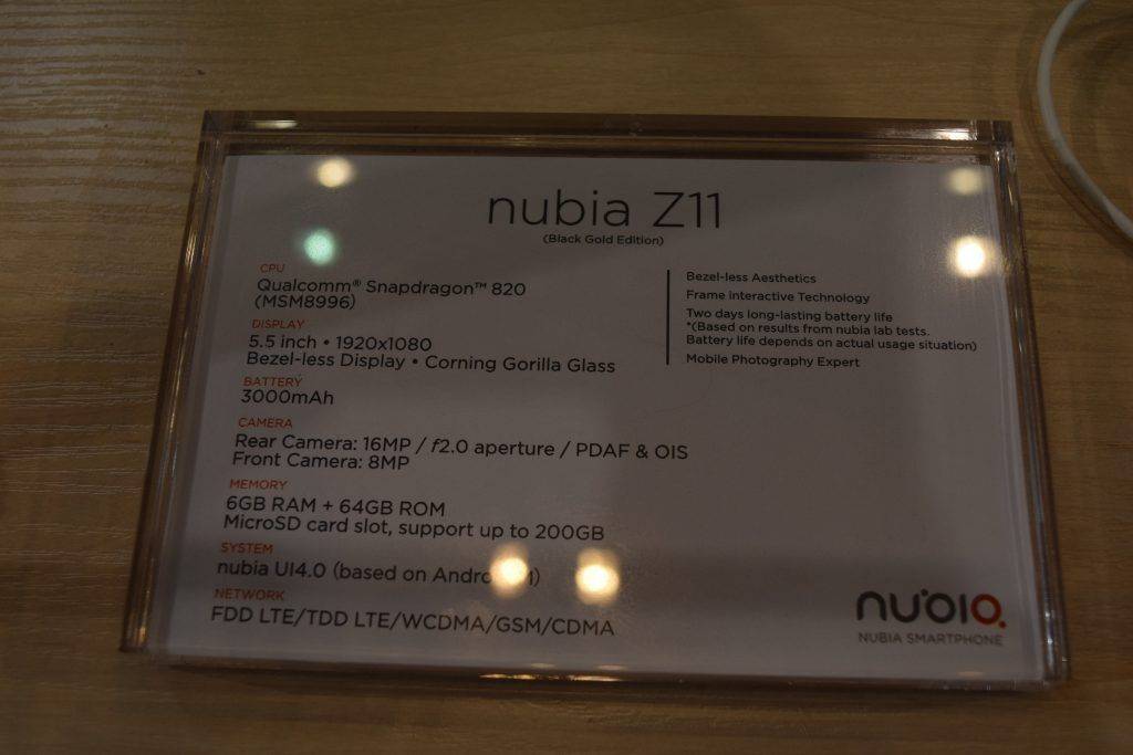 Nubia Z11