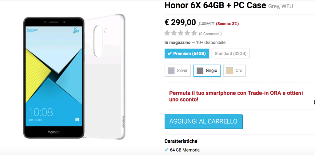 honor 6x 64GB