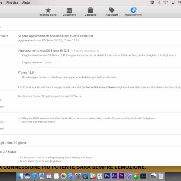 aggiornamenti apple